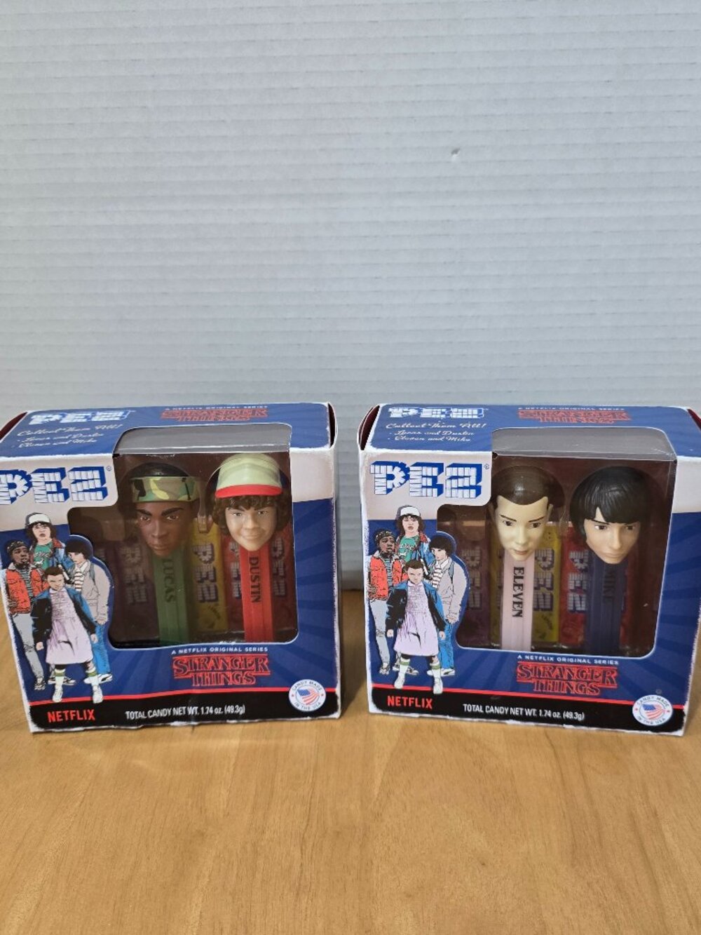 Stranger Things Pez Dispensers New in Box Lot of 2 Lucas & Dustin Eleven & Mike